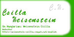 csilla weisenstein business card